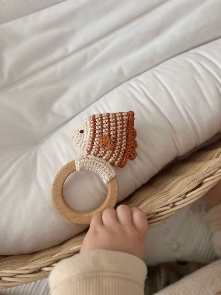 Soft toy - Maki the Fish Teething Ring | with bell - PATTI OSLO