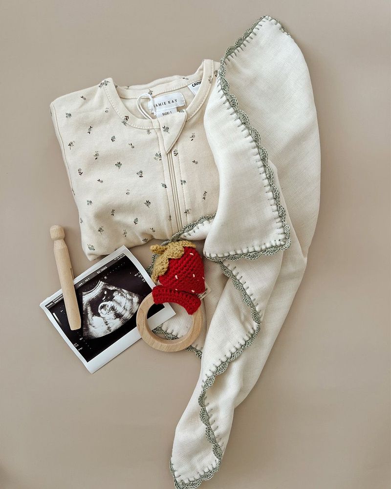 Soft toy - Strawberry Teething Ring | with bell - PATTI OSLO