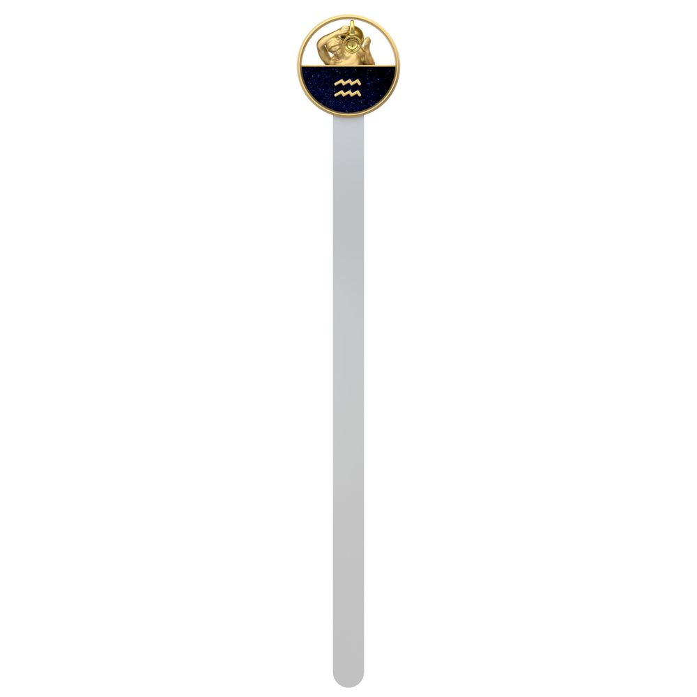 Stationery - Aquarius bookmark - METALMORPHOSE