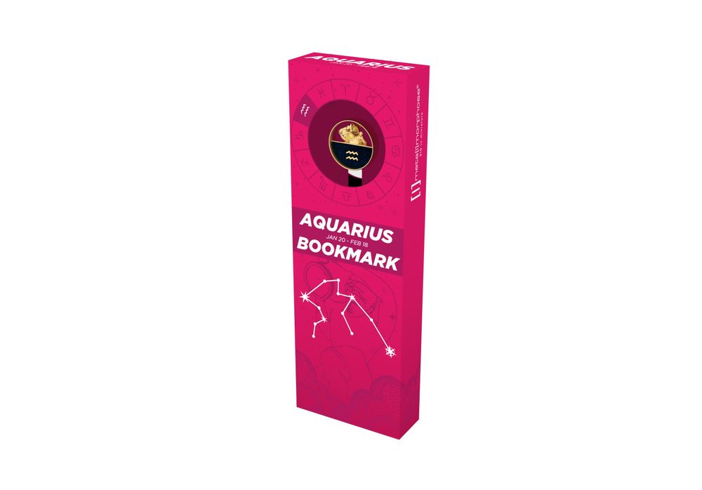Stationery - Aquarius bookmark - METALMORPHOSE