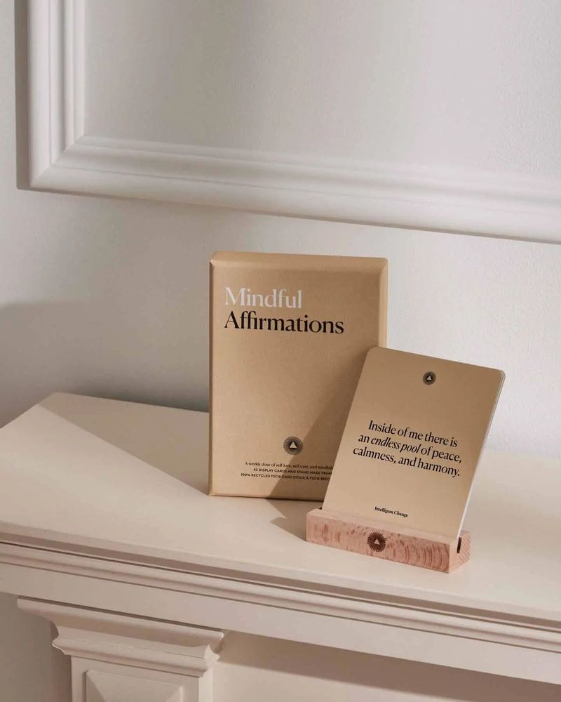 Papeterie bureau - Cartes d'affichage d'affirmations conscientes - INTELLIGENT CHANGE