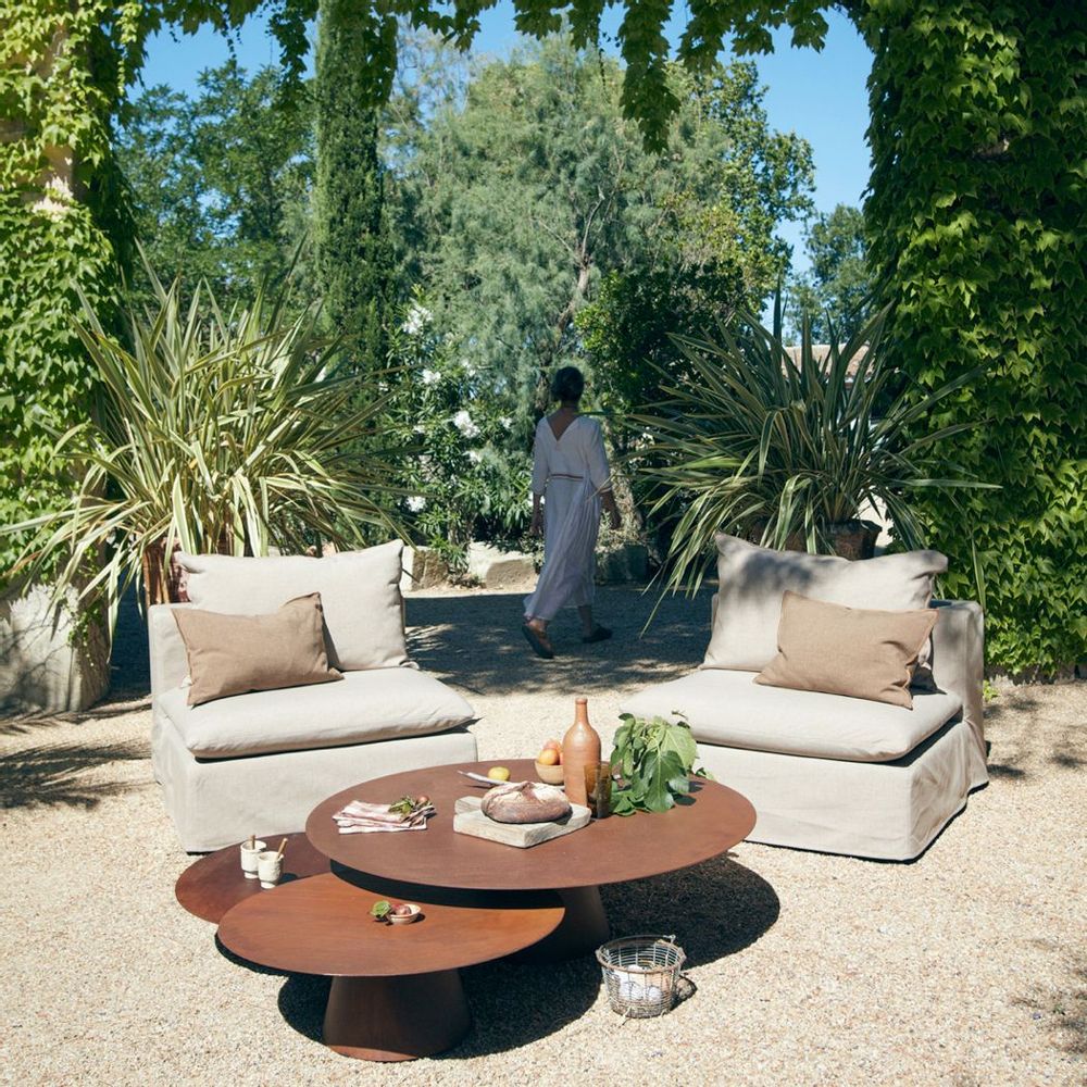 Tables de jardin - BESIDE METAL IN&OUTDOOR table - MAISON DE VACANCES