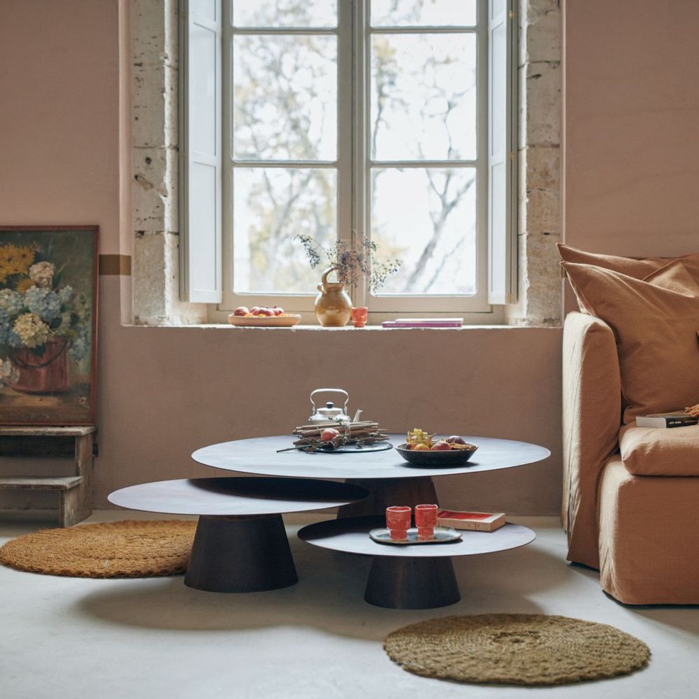 Tables de jardin - BESIDE METAL IN&OUTDOOR table - MAISON DE VACANCES