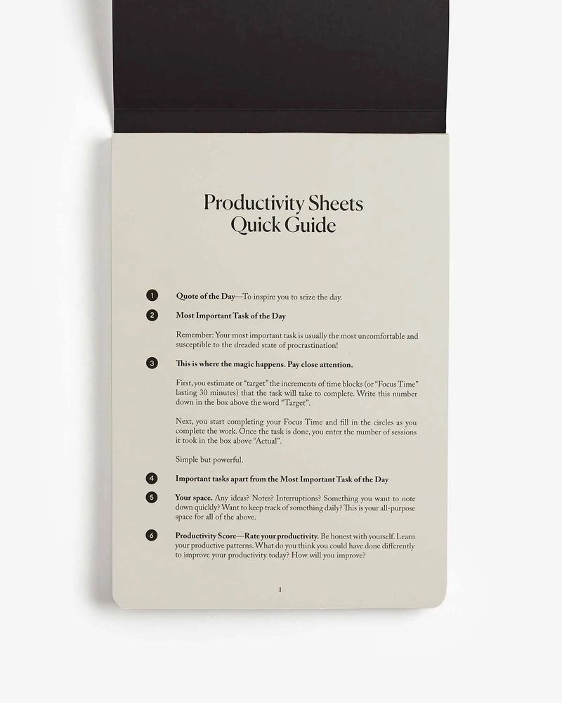 Papeterie bureau - Feuilles journalières détachables pour le planificateur de productivit - INTELLIGENT CHANGE