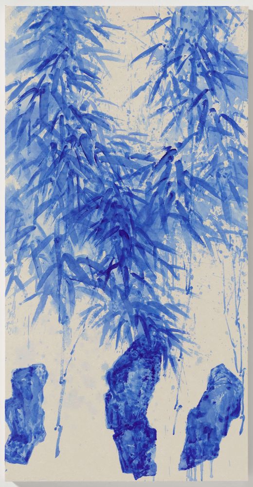Affiches - Gardenblue, Soomook acrylic on Hanji,2024 - KOREA CRAFT &DESIGN FOUNDATION