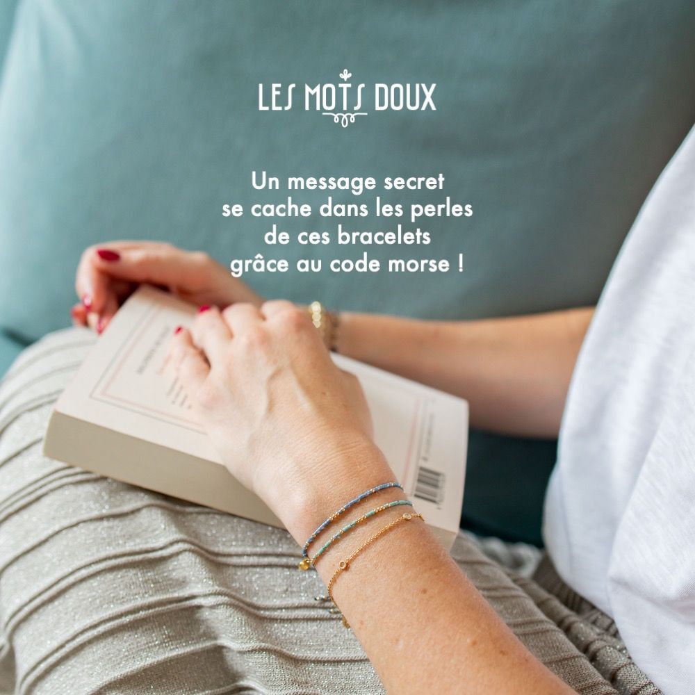 Jewelry - Morse Code Bracelet: Carpe Diem! - LES MOTS DOUX