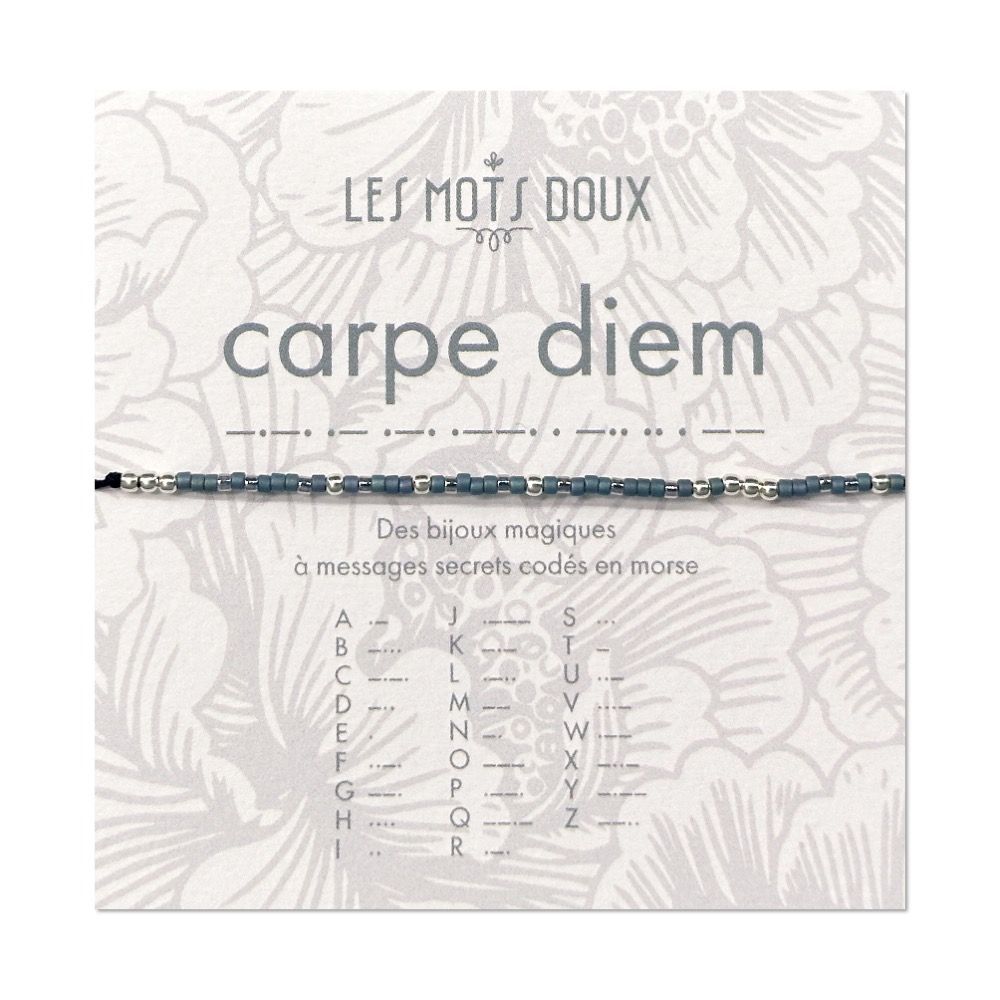 Jewelry - Morse Code Bracelet: Carpe Diem! - LES MOTS DOUX