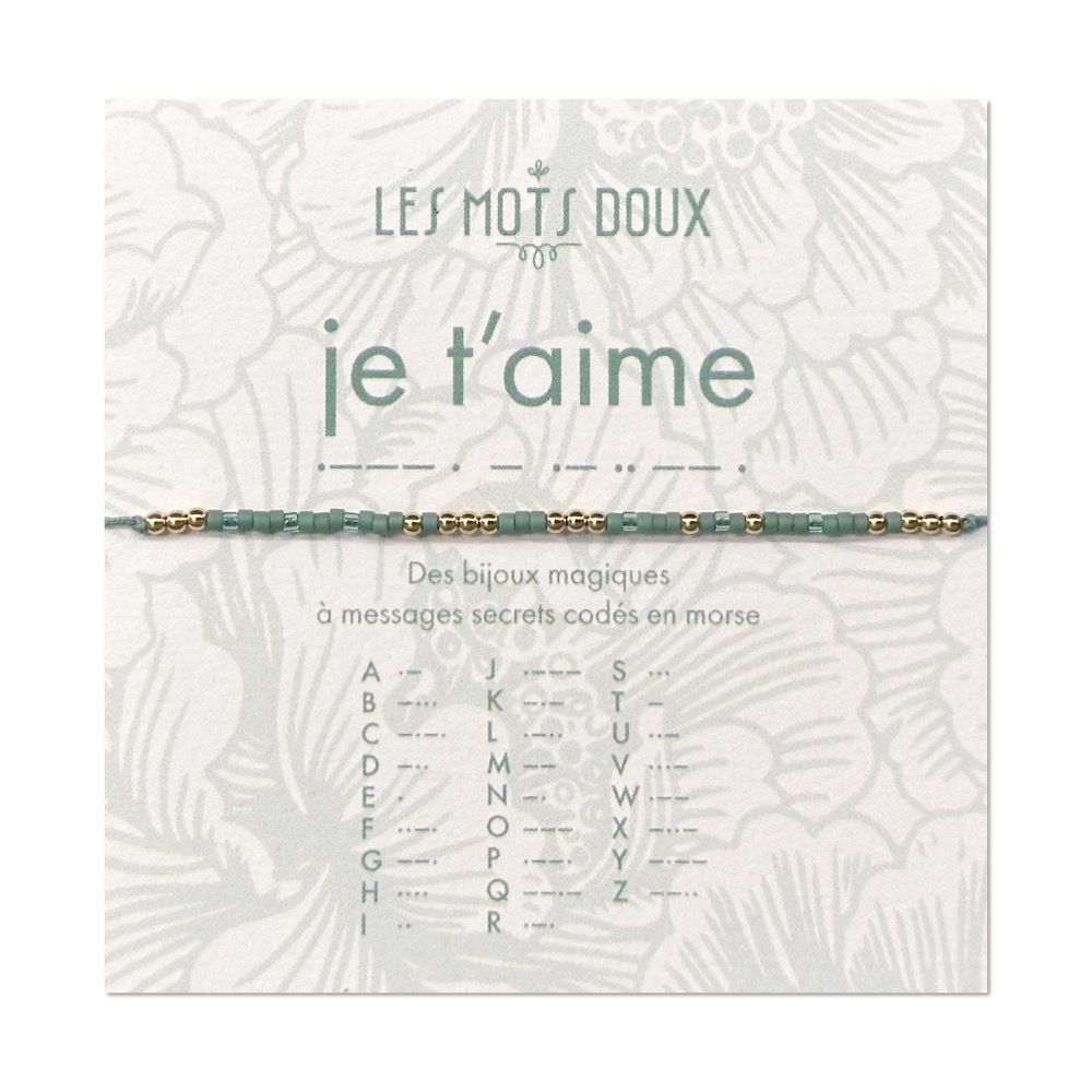 Jewelry - Morse code bracelet: I love you - LES MOTS DOUX