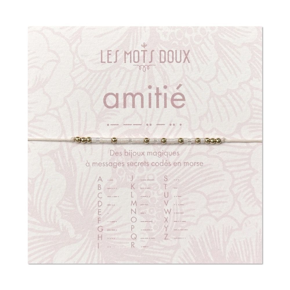 Jewelry - Morse Code Bracelet: Friendship - LES MOTS DOUX