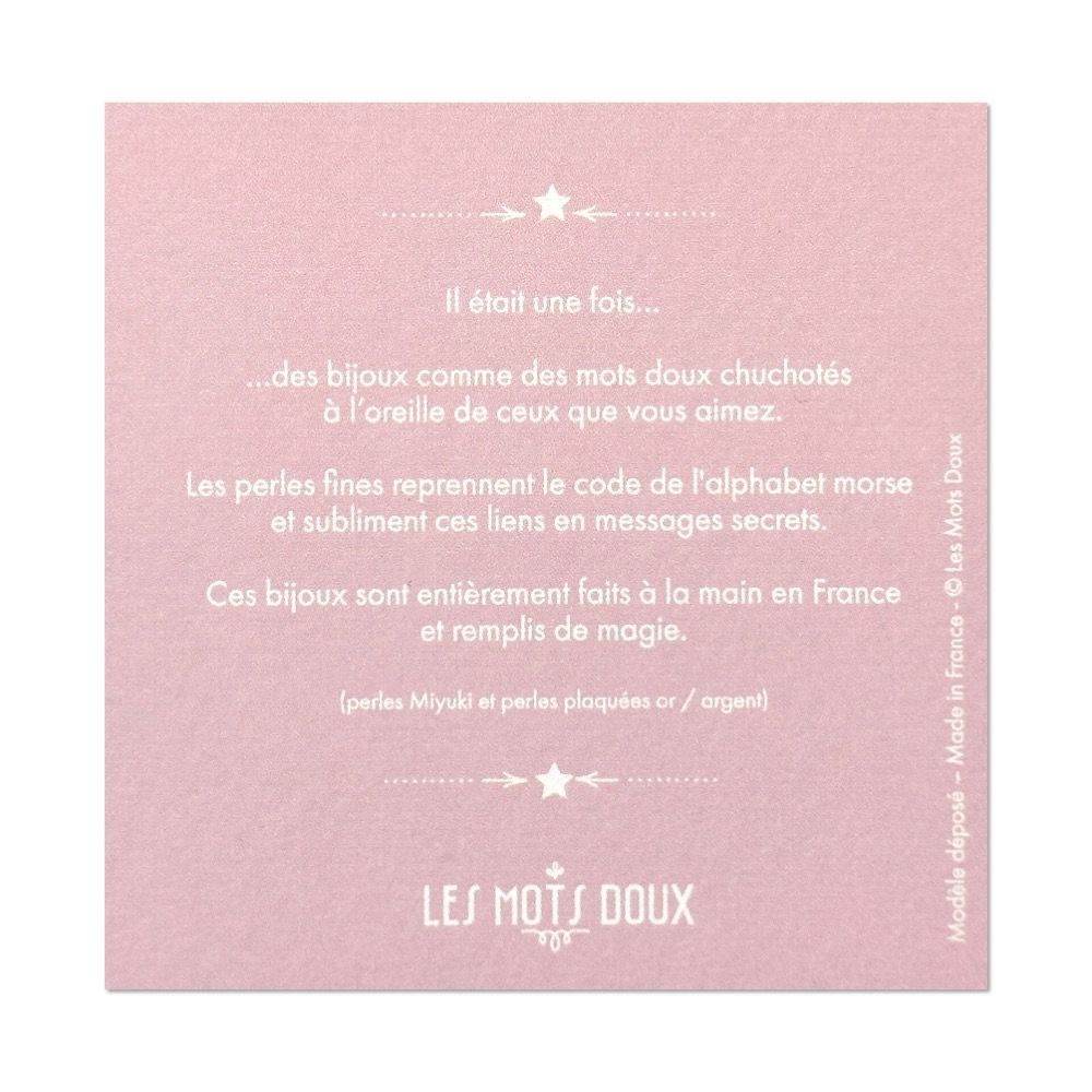 Jewelry - Morse Code Bracelet: Friendship - LES MOTS DOUX