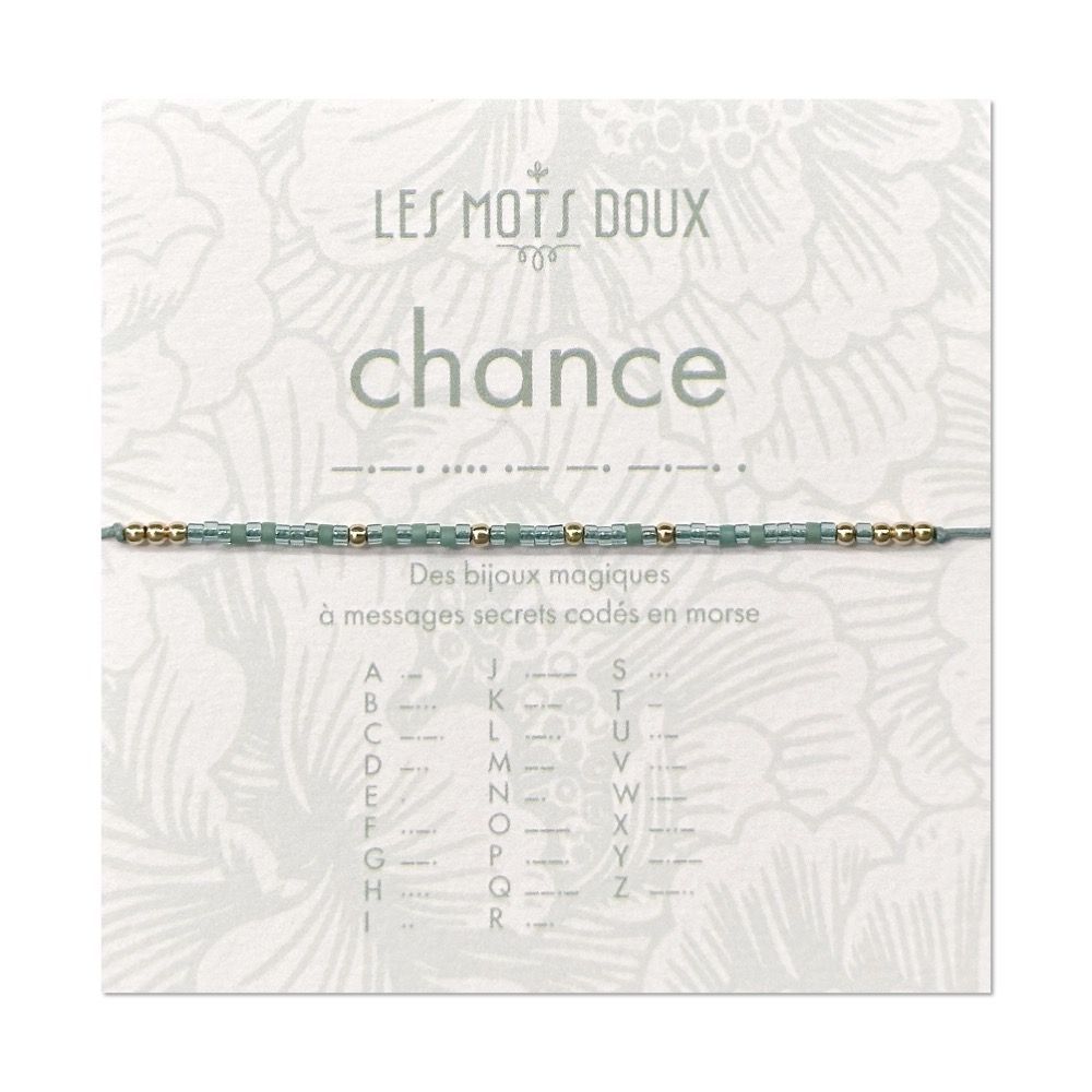 Bijoux - Bracelet Code Morse - Chance - LES MOTS DOUX