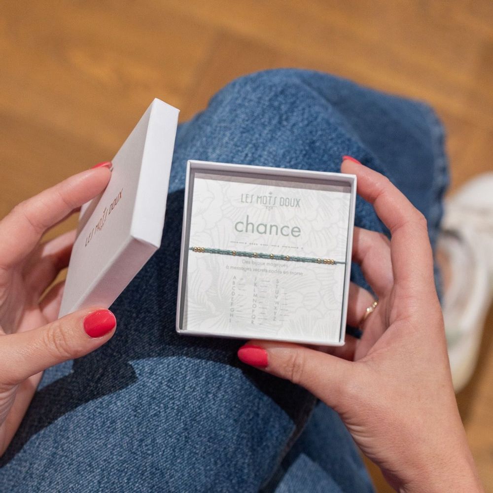 Bijoux - Bracelet Code Morse - Chance - LES MOTS DOUX