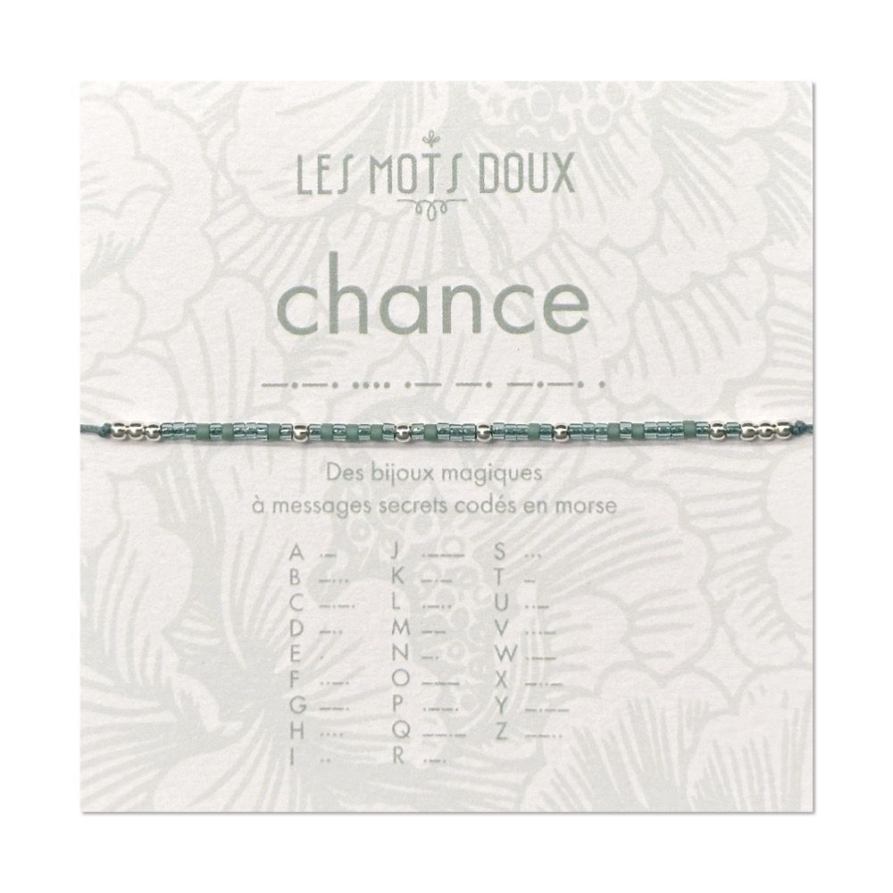 Bijoux - Bracelet Code Morse - Chance - LES MOTS DOUX
