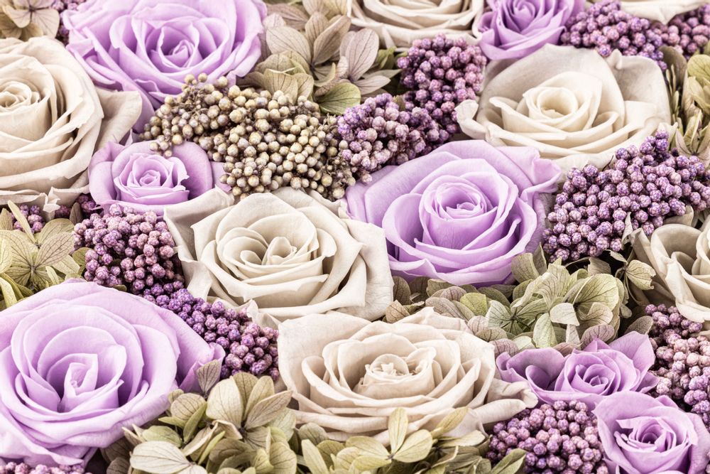 Coffrets et boîtes - Coffret de fleurs préservées - Boite ronde Taille M - BENOIT SAINT AMAND