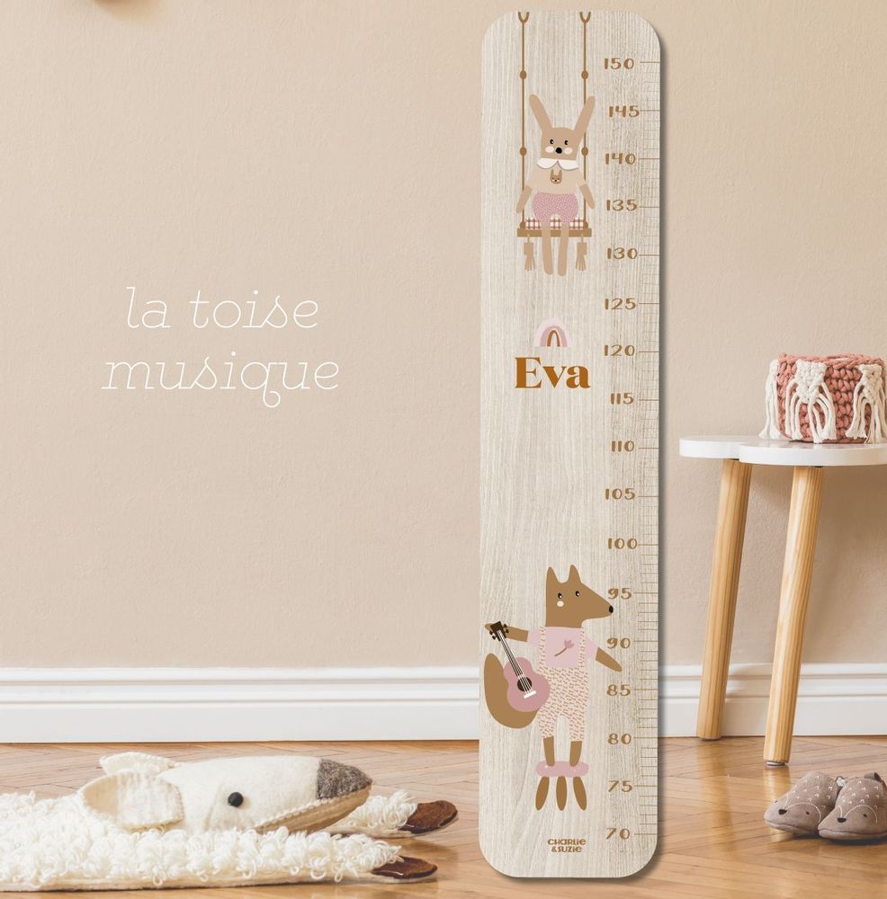 Objets personnalisables - Nos produits iconiques LA TOISE EN BOIS PERSONNALISABLE - CHARLIE & SUZIE