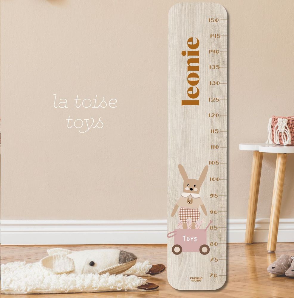 Objets personnalisables - Nos produits iconiques LA TOISE EN BOIS PERSONNALISABLE - CHARLIE & SUZIE