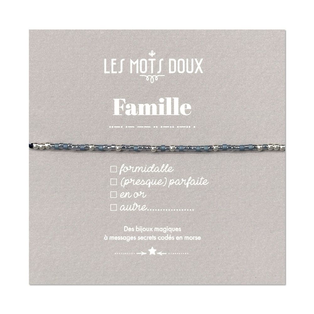 Jewelry - Morse Code Bracelet: Family - LES MOTS DOUX