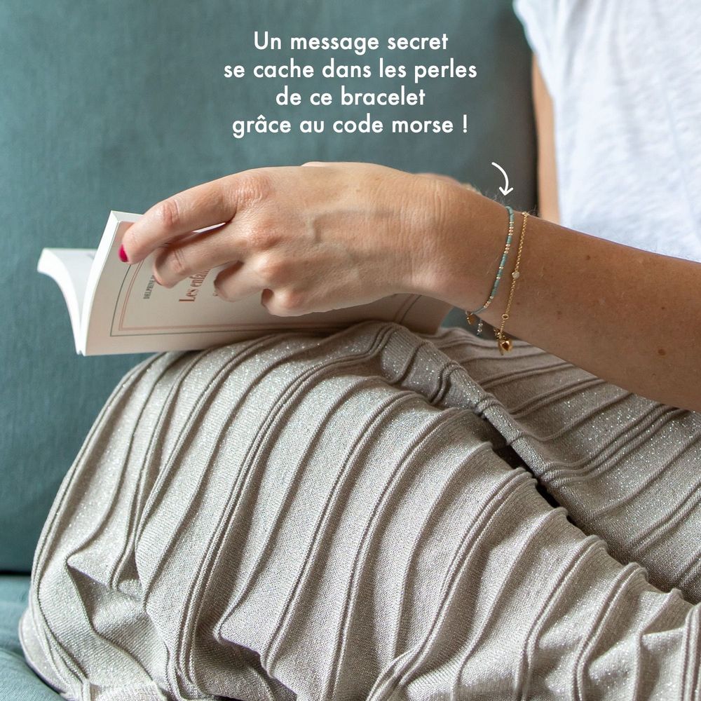 Jewelry - Morse Code Bracelet: Sister - LES MOTS DOUX