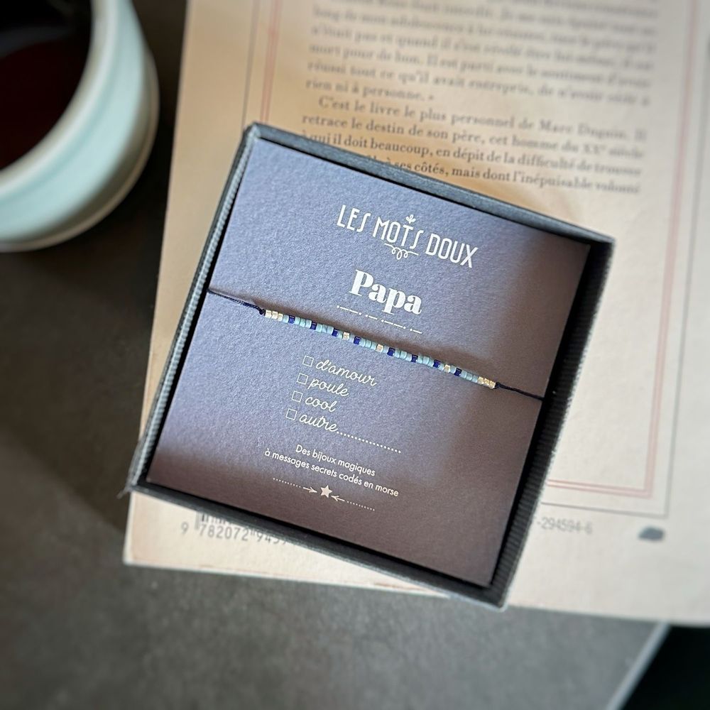 Bijoux - Bracelet Code Morse : Papa - LES MOTS DOUX