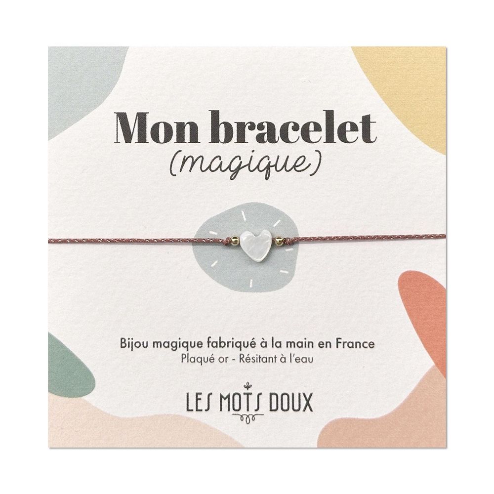 Bijoux - Bracelet (magique) coeur - LES MOTS DOUX