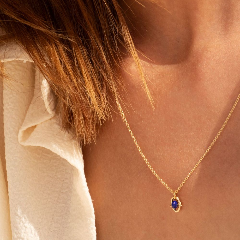 Bijoux - Collier Orphée - Lapis lazuli - AURA BIJOUX