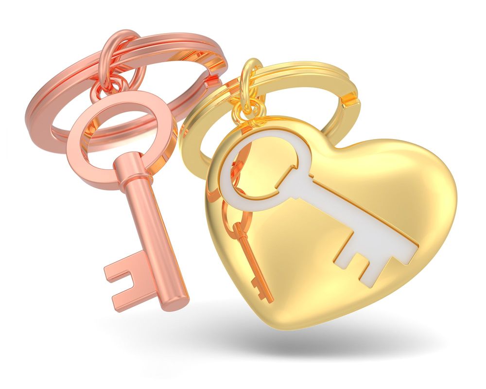 Bags and totes - Key to Heart Key Chain - METALMORPHOSE