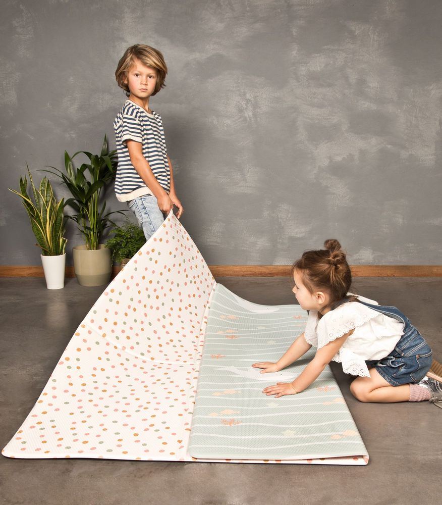 Objets déco enfant - Tapis de jeu lavables en vinyle. - LITTLE GEM (FRANCE)