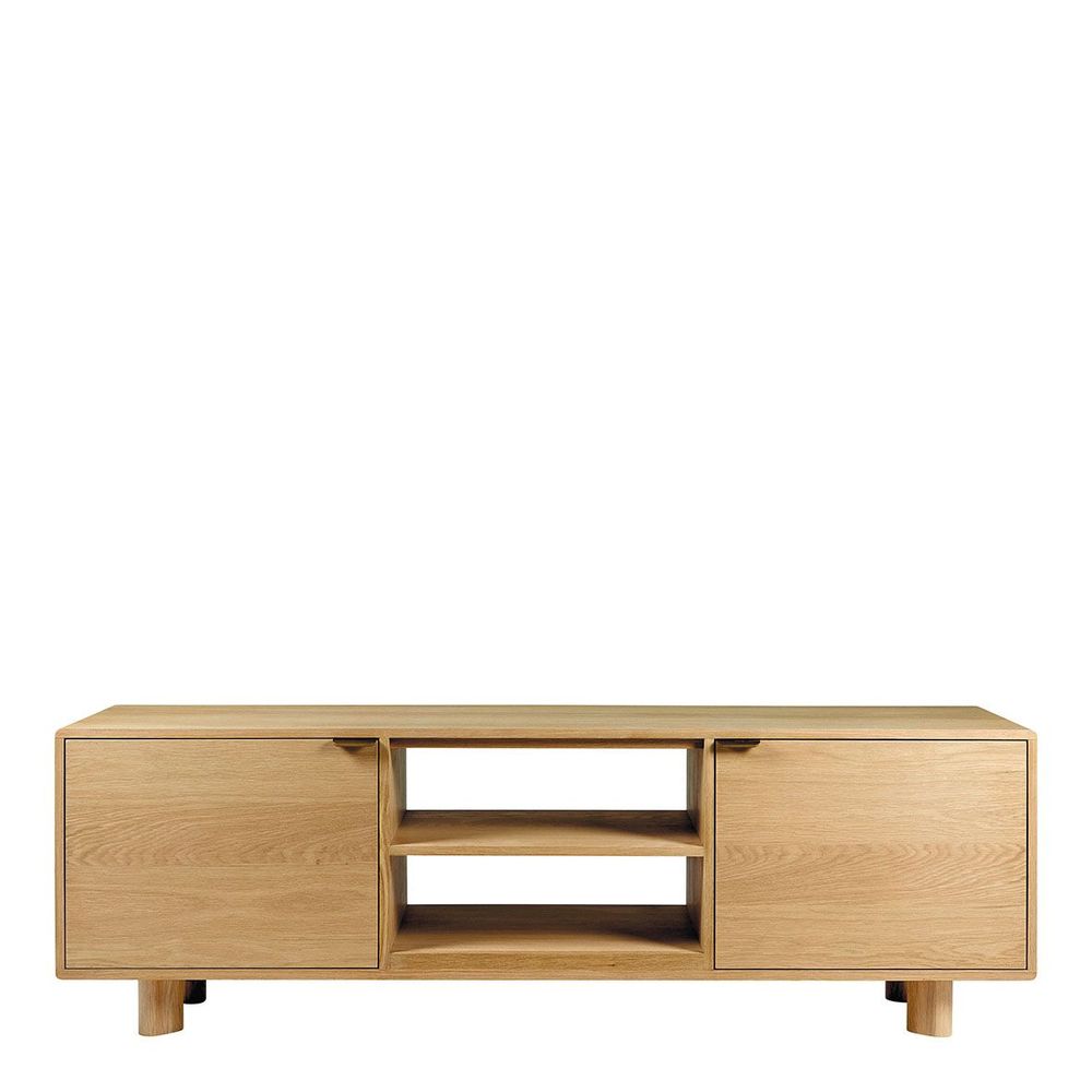 Sideboards - SIMONA light oak TV unit - BLANC D'IVOIRE