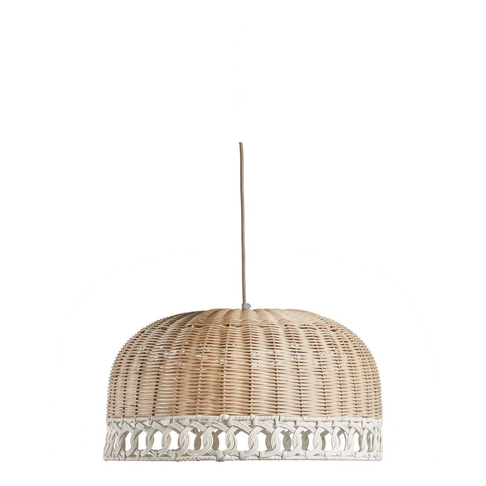 Suspensions - Suspension JOSEPHINE rotin naturel - BLANC D'IVOIRE