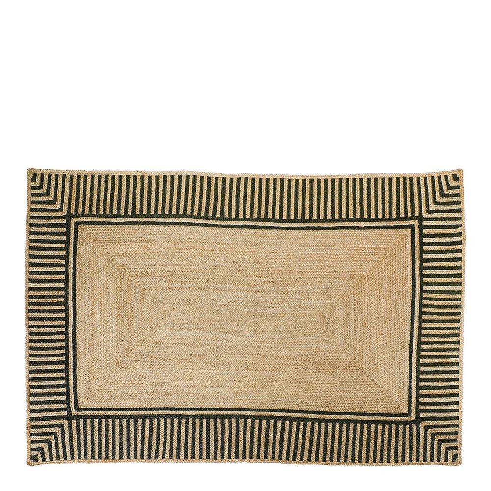 Tapis - Tapis DAMCO jute naturelle et noire - BLANC D'IVOIRE