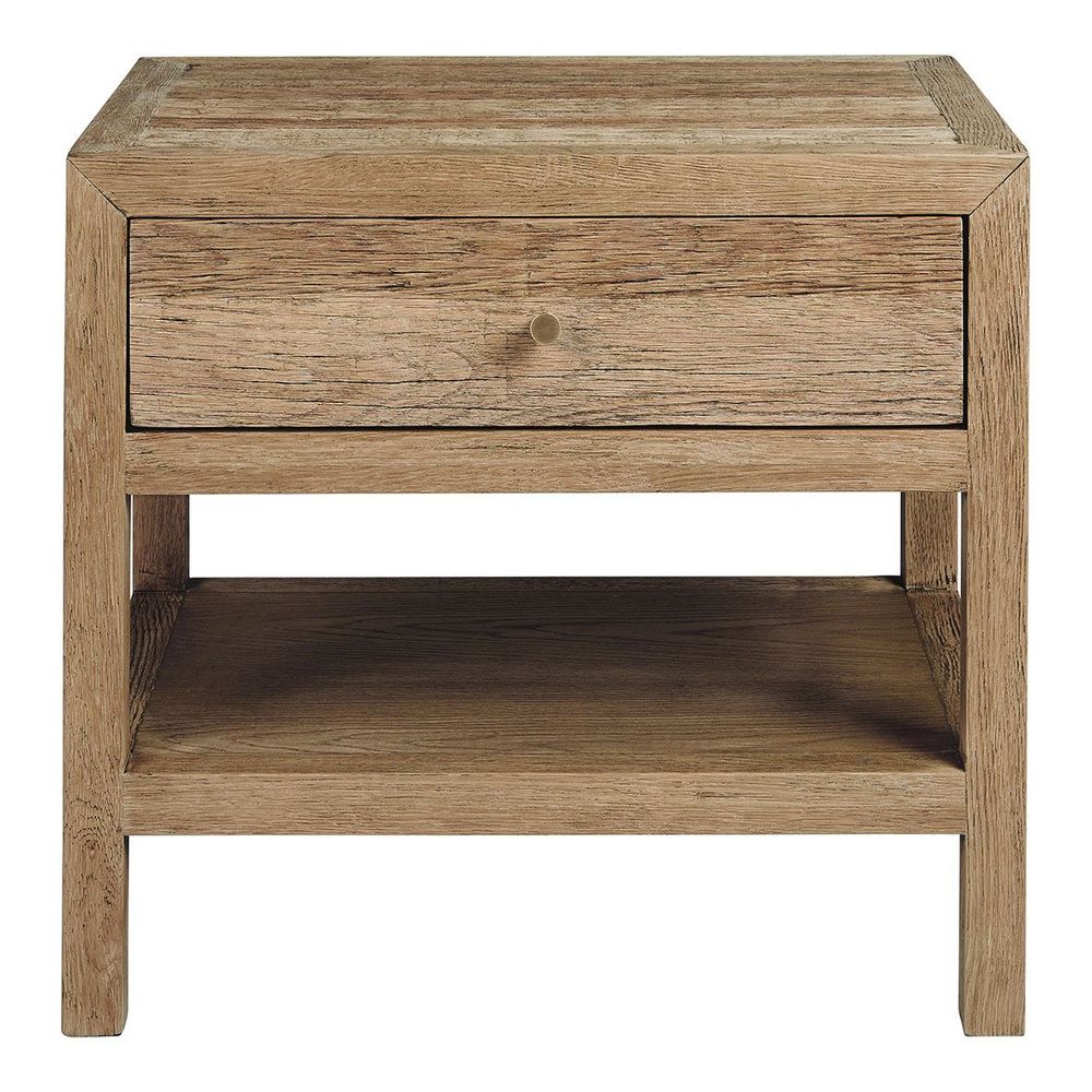 Night tables - MARCELLE bedside table recycled light oak - BLANC D'IVOIRE