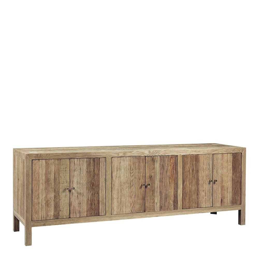 Sideboards - MARCELLE recycled light oak TV unit - BLANC D'IVOIRE