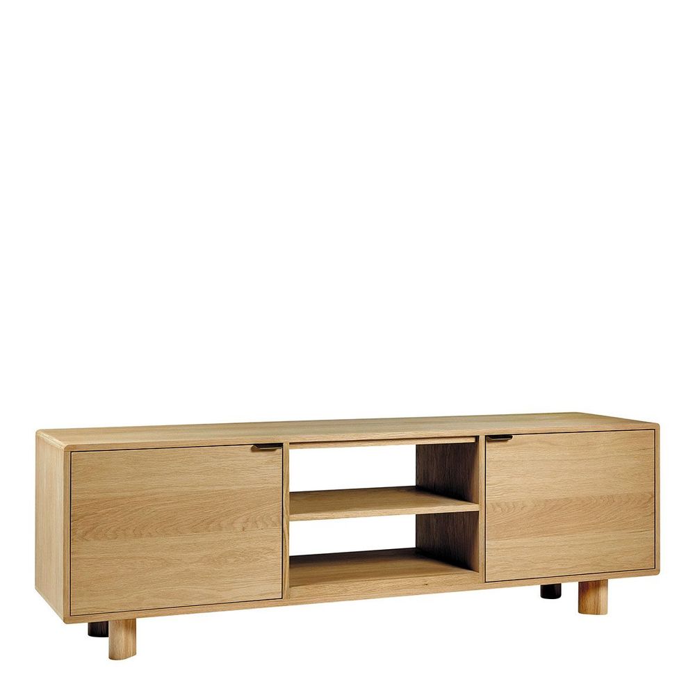 Sideboards - SIMONA light oak TV unit - BLANC D'IVOIRE