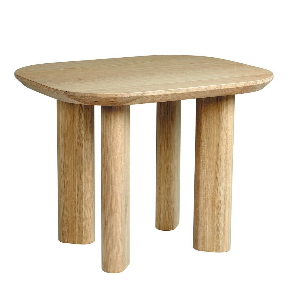 Coffee tables - SIMONA end table light oak  - BLANC D'IVOIRE