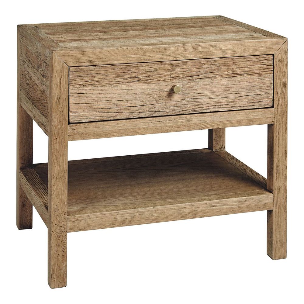 Night tables - MARCELLE bedside table recycled light oak - BLANC D'IVOIRE