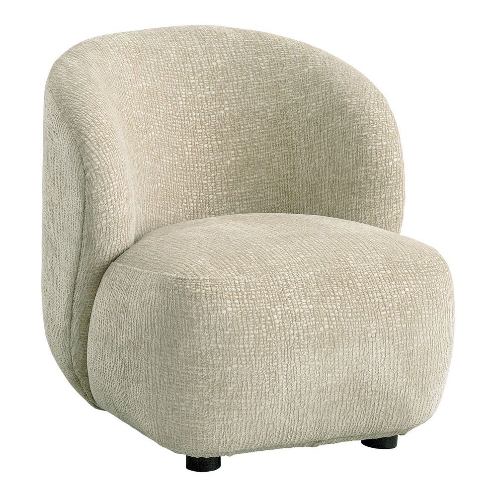 Fauteuils - Fauteuil LISETTE tissu jacquard de velours sable - BLANC D'IVOIRE