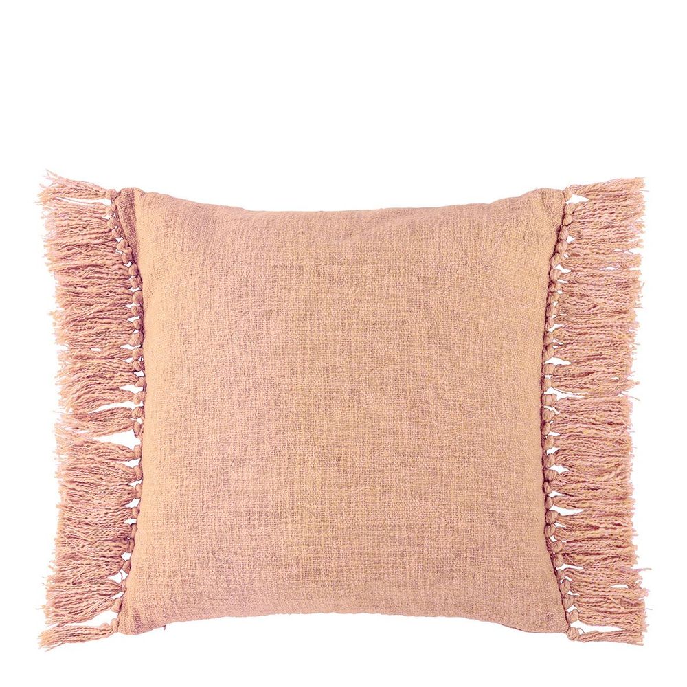 Coussins textile - Housse de coussin PAULA velours irisé blush - BLANC D'IVOIRE
