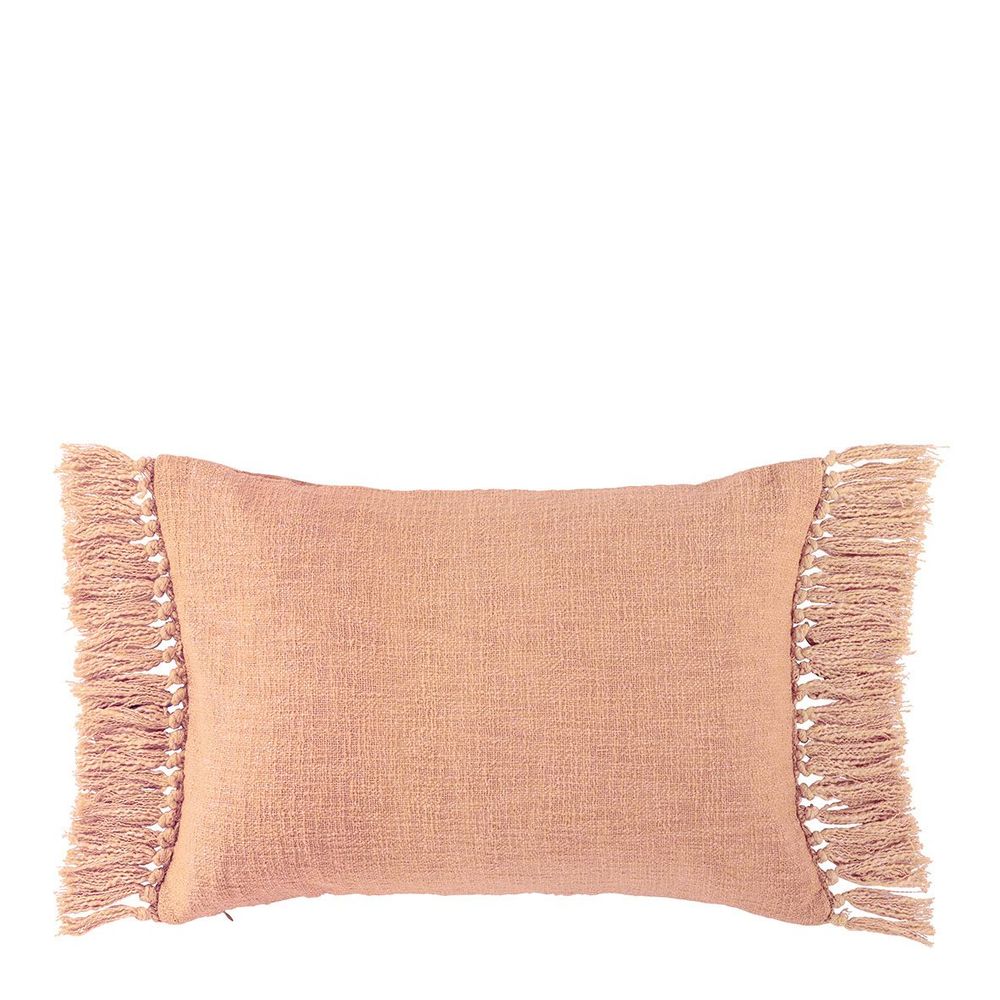 Coussins textile - Housse de coussin PAULA velours irisé blush - BLANC D'IVOIRE