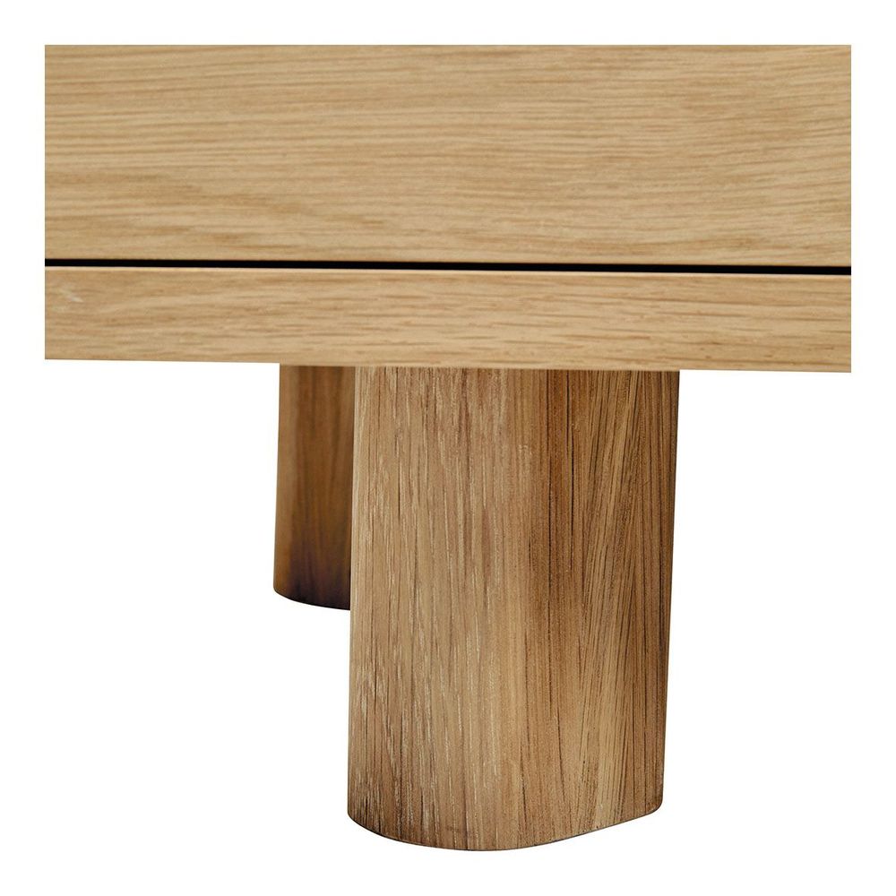 Sideboards - SIMONA light oak TV unit - BLANC D'IVOIRE