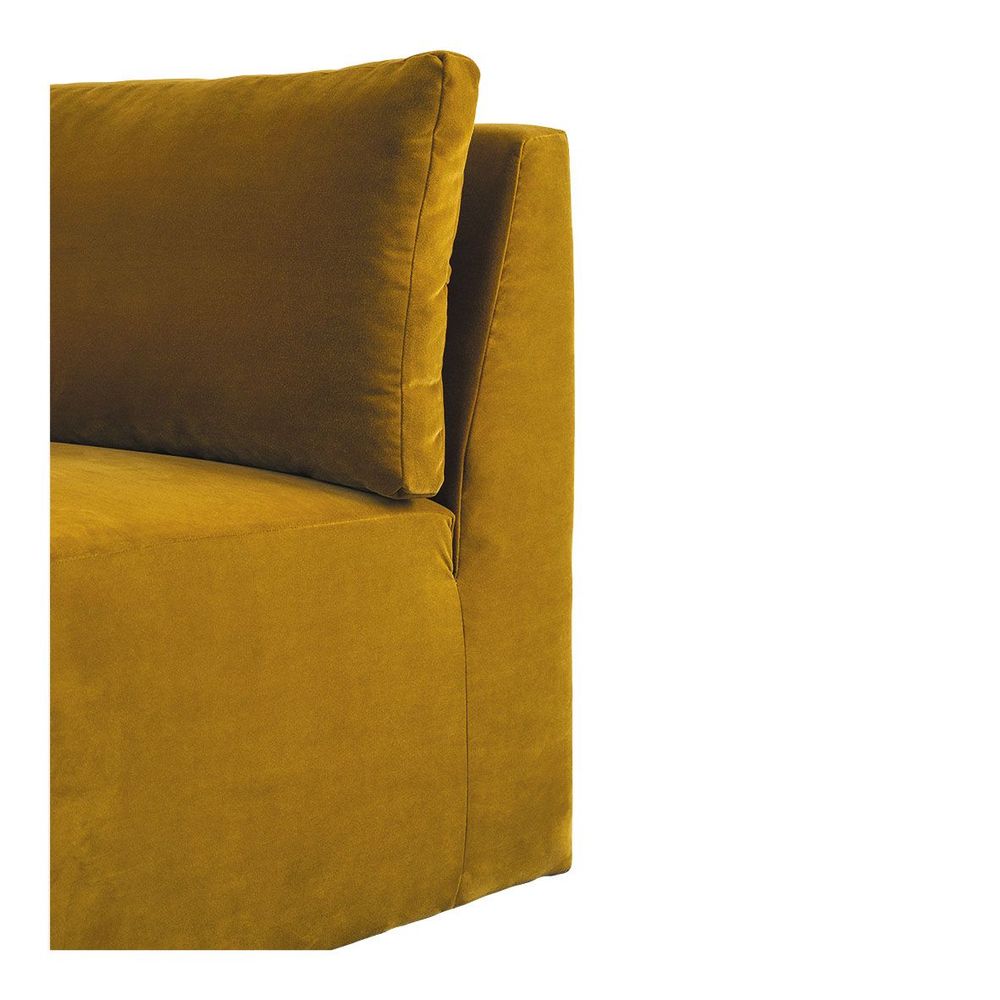 Sofas - LOU sofa saffron velvet central module - BLANC D'IVOIRE