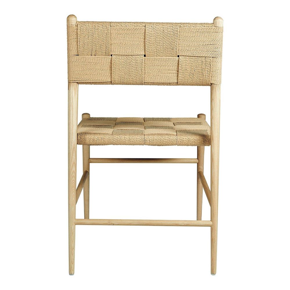 Chaises - Chaise JULIETTE hévéa finition bois blond - BLANC D'IVOIRE