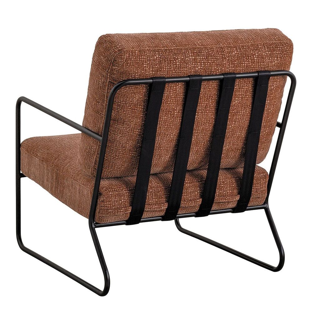 Armchairs - GASPARD armchair with removable cover in jacquard velvet fabric, rosewood and metal - BLANC D'IVOIRE