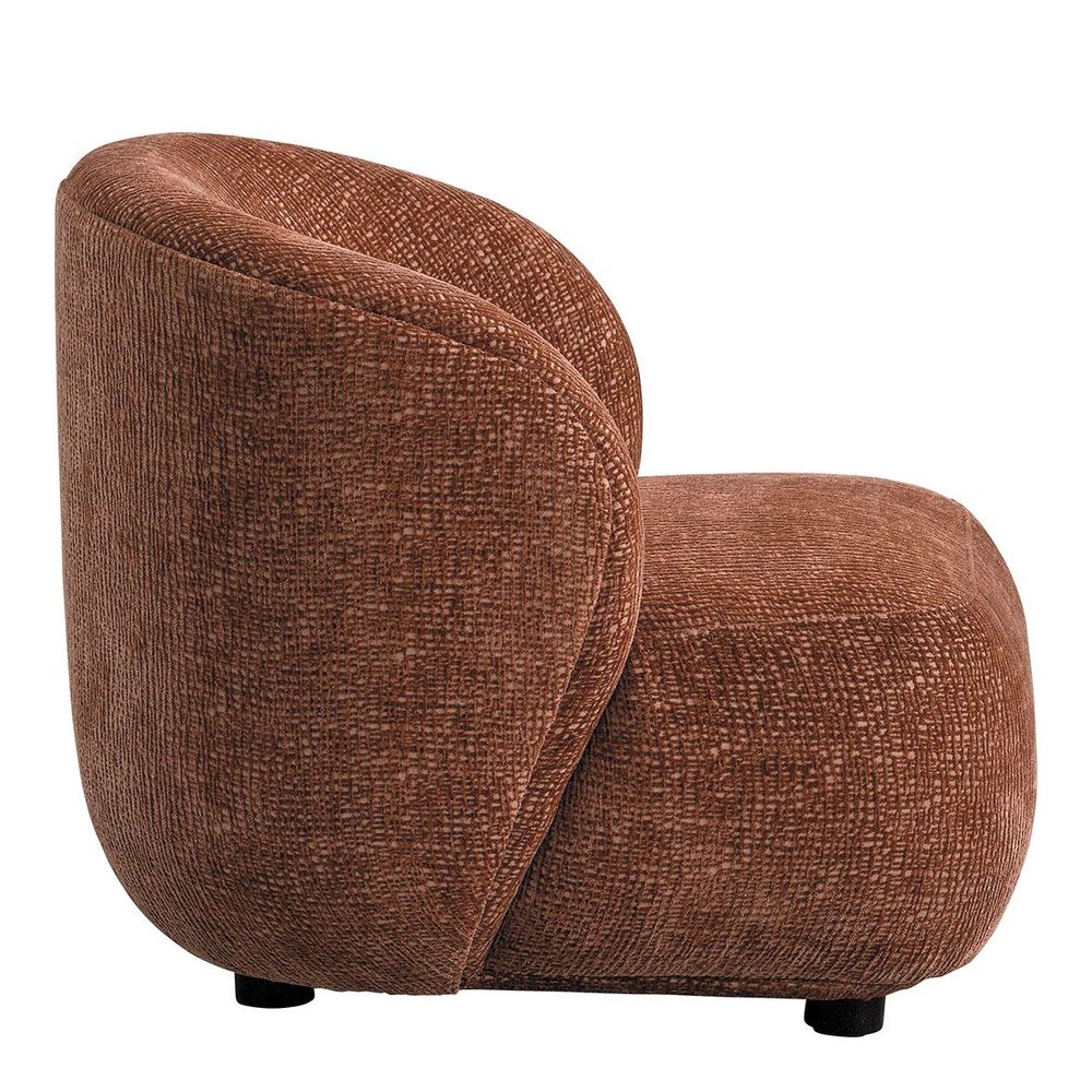 Fauteuils - Fauteuil LISETTE tissu jacquard de velours bois de rose  - BLANC D'IVOIRE