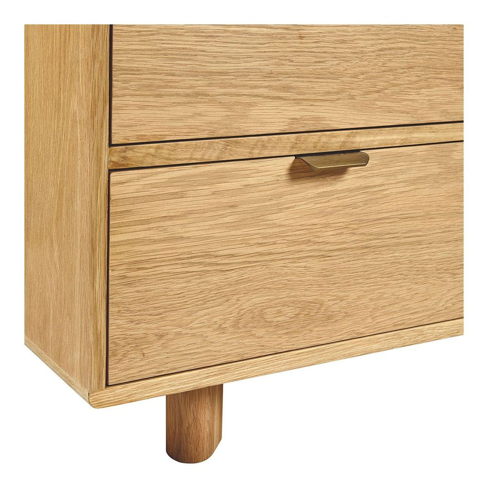 Chests of drawers - SIMONA light oak chest of drawers - BLANC D'IVOIRE