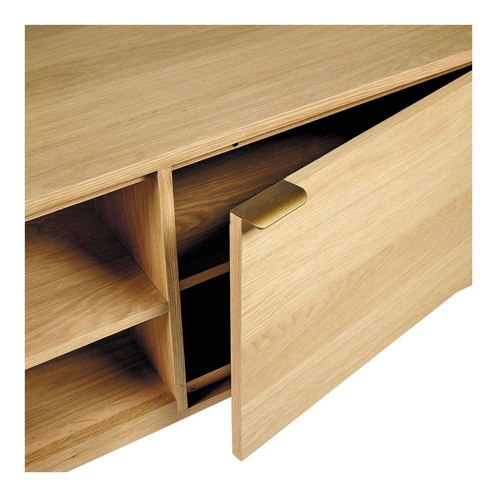 Sideboards - SIMONA light oak TV unit - BLANC D'IVOIRE