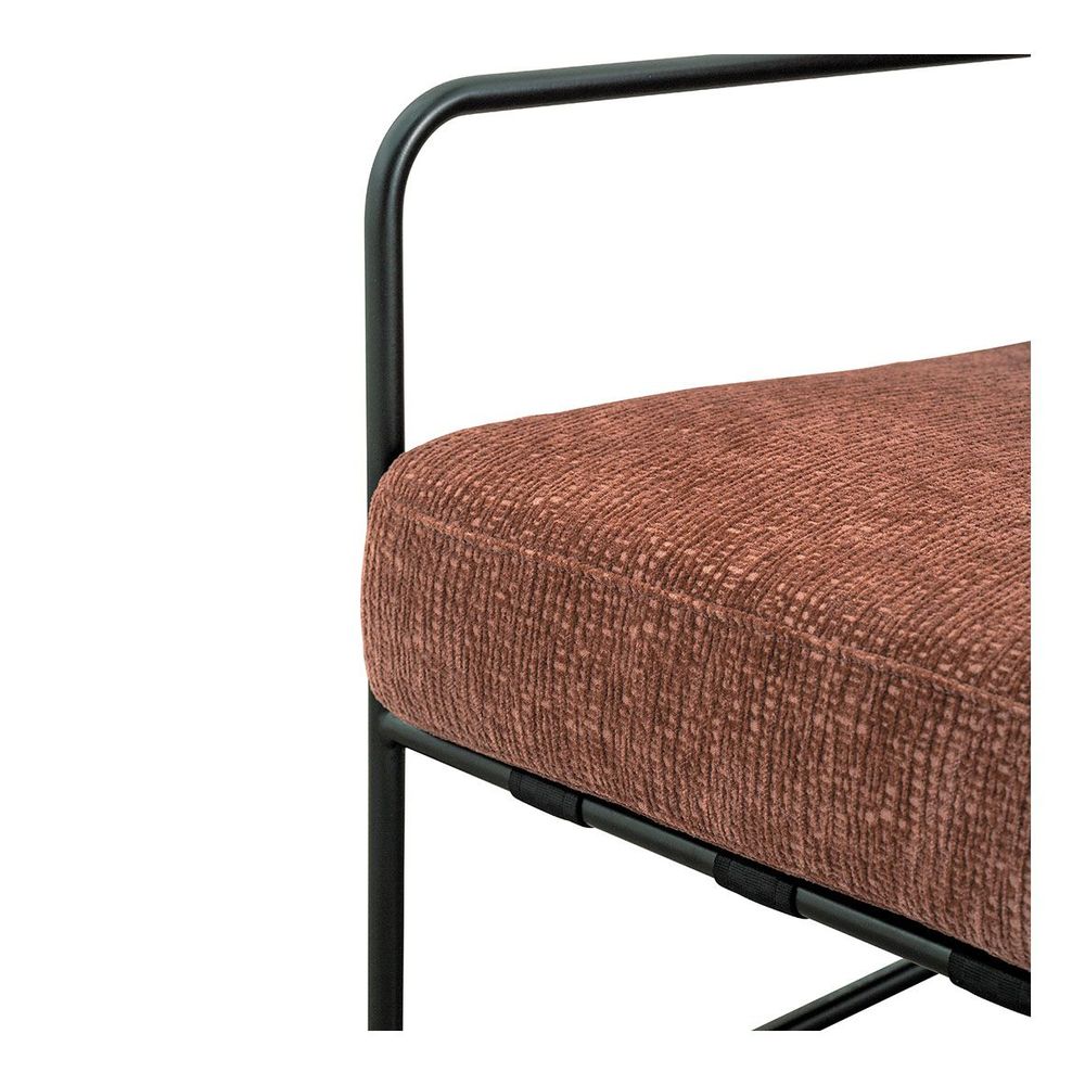 Armchairs - GASPARD armchair with removable cover in jacquard velvet fabric, rosewood and metal - BLANC D'IVOIRE