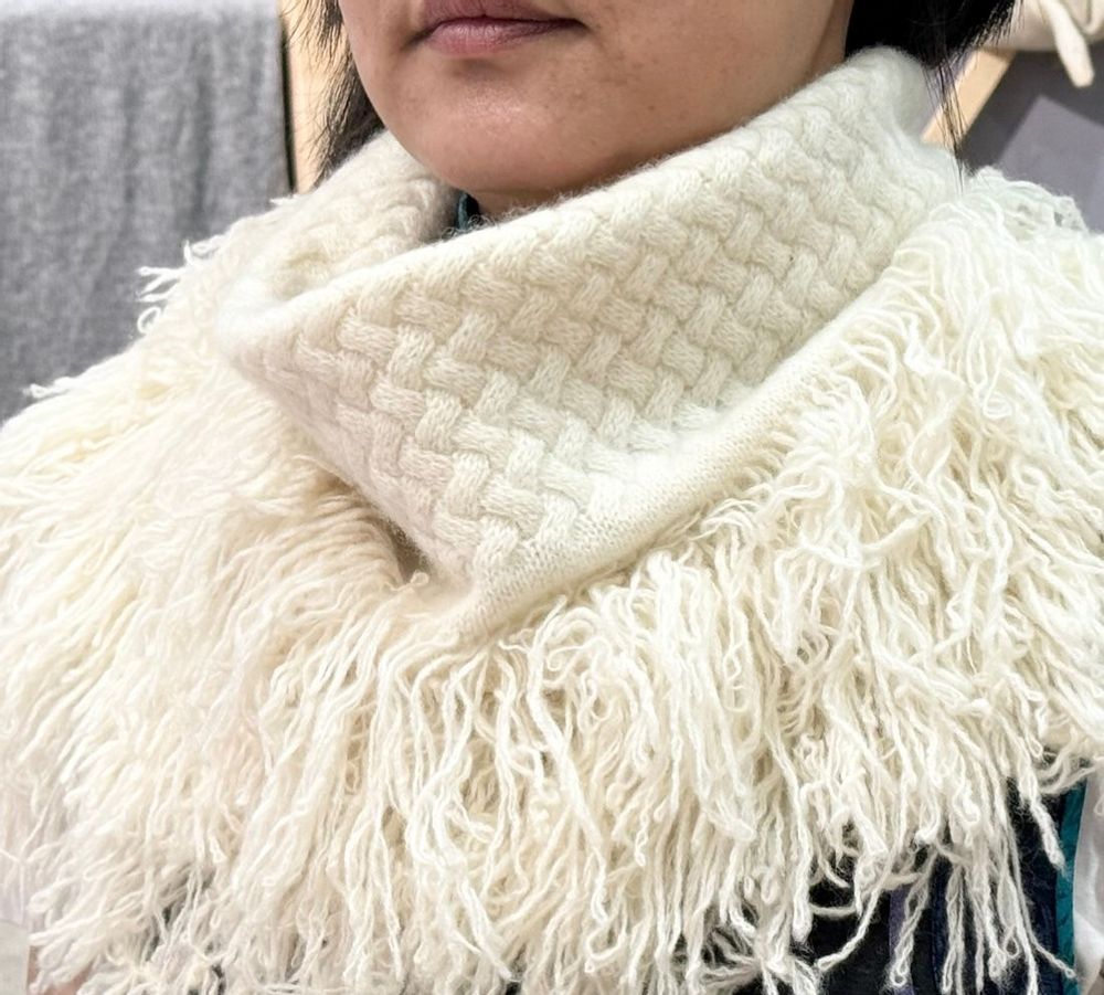 Foulards et écharpes - FringeSnood - AZZA DESIGN CASHMERE MONGOLIA