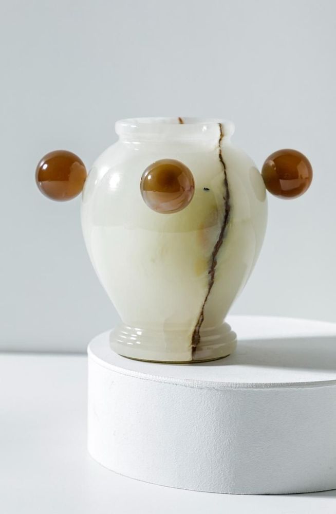 Design objects - Martha P Vase with Sphere - HOME WISH STUDIO
