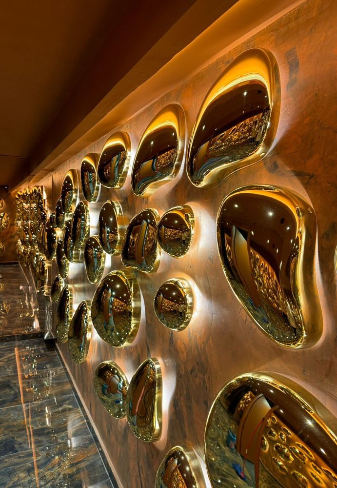 Design objects - DROPS wall decoration - FUORILUOGO CHROME DESIGN