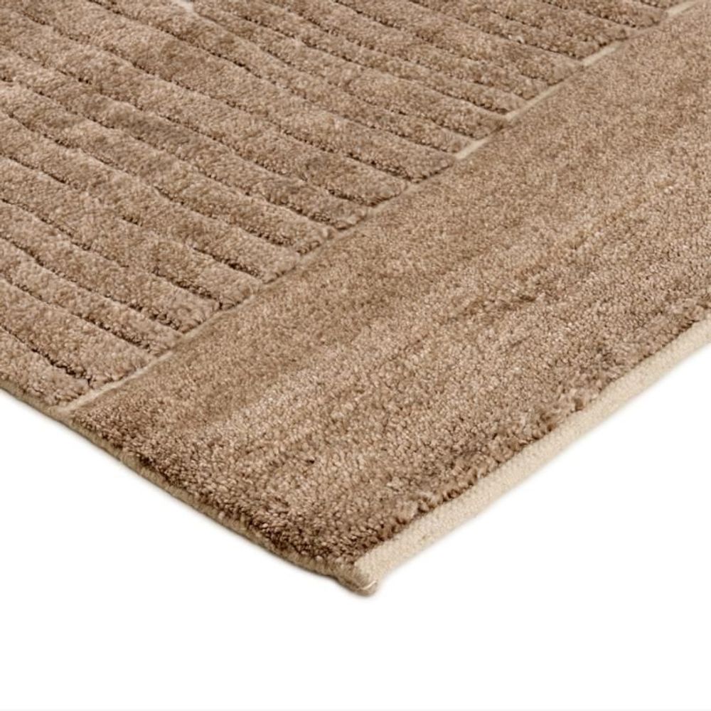 Tapis design - Tapis Landscape - Fields, Brown - REZAS RUGS